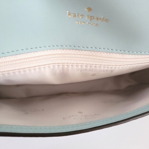 Kate Spade KK149 Lena Pieced Colorblock Small Flap Crossbody Handbag Blue Multi - Picture 7 of 7